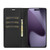 iPhone 17 Pro LC.IMEEKE Carbon Fiber Leather Phone Case - Horizontal Black