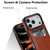 iPhone 17 Pro Litchi Leather Skin Card Slots Phone Case - Brown
