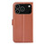 iPhone 17 Pro Litchi Texture Horizontal Flip Leather Phone Case with Holder - Brown