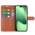 iPhone 17 Pro Litchi Texture Horizontal Flip Leather Phone Case with Holder - Brown