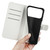 iPhone 17 Pro Litchi Texture Horizontal Flip Leather Phone Case with Holder - White iPhone 17 Pro Litchi Texture Horizontal Flip Leather Phone Case with Holder - White