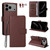iPhone 17 Pro Litchi Texture RFID Blocking 3-Card Wallet Leather Phone Case - Brown iPhone 17 Pro Litchi Texture RFID Blocking 3-Card Wallet Leather Phone Case - Brown