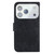 iPhone 17 Pro Little Tiger Embossed Leather Phone Case - Black