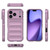 iPhone 17 Pro Magic Shield TPU + Flannel Phone Case - Purple iPhone 17 Pro Magic Shield TPU + Flannel Phone Case - Purple