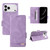 iPhone 17 Pro Magnetic Clasp Leather Phone Case - Purple