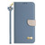 iPhone 17 Pro Metal Bow Leather Phone Case with Hand Strap - Light Blue