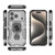 iPhone 17 Pro Metal Kickstand TPU Hybrid PC Phone Case - Grey