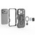 iPhone 17 Pro Metal Kickstand TPU Hybrid PC Phone Case - Grey