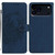 iPhone 17 Pro Moonlit Butterfly Dance Pattern Embossed Leather Phone Case - Navy Blue