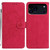 iPhone 17 Pro Moonlit Butterfly Dance Pattern Embossed Leather Phone Case - Rose Red