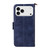 iPhone 17 Pro Multi-card Slots Crossbody Cowhide Leather Phone Case - Blue