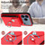 iPhone 17 Pro Organ Card Bag Ring Holder Phone Case - Red