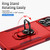 iPhone 17 Pro Pioneer Armor Heavy Duty PC + TPU Phone Case with Holder - Red+Rose Red