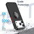 iPhone 17 Pro Q Shadow 1 Series TPU + PC Phone Case with Ring - Army Green
