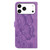 iPhone 17 Pro Retro Skin Feel Butterflies Embossing Horizontal Flip Leather Phone Case - Purple