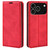 iPhone 17 Pro Retro-skin Magnetic Suction Leather Phone Case - Red