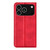 iPhone 17 Pro Retro-skin Magnetic Suction Leather Phone Case - Red