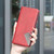 iPhone 17 Pro Rhombus Texture Magnetic Leather Phone Case - Red