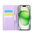 iPhone 17 Pro Rose Flower Embossed 3-Card Slots Leather Phone Case - Purple iPhone 17 Pro Rose Flower Embossed 3-Card Slots Leather Phone Case - Purple