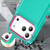 iPhone 17 Pro Rugged PC + Silicone Phone Case with Holder - Light Green+Rose Red iPhone 17 Pro Rugged PC + Silicone Phone Case with Holder - Light Green+Rose Red