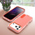iPhone 17 Pro Rugged PC + Silicone Phone Case with Holder - Transparent+Orange
