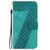 iPhone 17 Pro Seven-shaped Embossed Leather Phone Case - Green