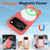 iPhone 17 Pro Shockproof Silicone Magsafe Phone Case - Pink Orange
