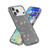 iPhone 17 Pro Shockproof Terminator Glitter Powder Phone Case - Black