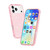 iPhone 17 Pro Shockproof Terminator Glitter Powder Phone Case - Pink