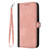 iPhone 17 Pro Side Buckle Double Fold Hand Strap Leather Phone Case - Pink