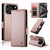 iPhone 17 Pro Side Buckle Magnetic Frosted Leather Phone Case - Rose Gold iPhone 17 Pro Side Buckle Magnetic Frosted Leather Phone Case - Rose Gold