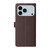 iPhone 17 Pro Six Card Slots Buckle Leather Phone Case with Lanyard - Coffee