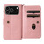 iPhone 17 Pro Skin Feel Multi Card Slots Zipper Wallet Leather Phone Case - Pink