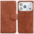 iPhone 17 Pro Skin Feel Pure Color Flip Leather Phone Case - Brown