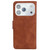 iPhone 17 Pro Skin Feel Pure Color Flip Leather Phone Case - Brown