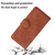 iPhone 17 Pro Skin Feel Pure Color Flip Leather Phone Case - Brown