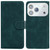 iPhone 17 Pro Skin Feel Pure Color Flip Leather Phone Case - Green