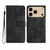 iPhone 17 Pro Skin-feel Embossed Butterfly Leather Phone Case - Black