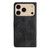 iPhone 17 Pro Skin-feel Embossed Butterfly Leather Phone Case - Black