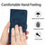 iPhone 17 Pro Skin-feel Embossed Butterfly Leather Phone Case - Blue