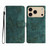 iPhone 17 Pro Skin-feel Embossed Butterfly Leather Phone Case - Green