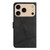 iPhone 17 Pro Skin-feel Stitching Leather Phone Case - Black