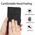 iPhone 17 Pro Skin-feel Stitching Leather Phone Case - Black