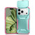 iPhone 17 Pro Sliding Camshield Phone Case - Pink + Grey Green