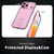 iPhone 17 Pro Star Shine Series TPU + PC MagSafe Phone Case with Fold Holder - Pink