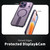 iPhone 17 Pro Star Shine Series TPU + PC MagSafe Phone Case with Fold Holder - Purple