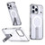 iPhone 17 Pro Star Shine Series TPU + PC MagSafe Phone Case with Fold Holder - Transparent