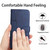 iPhone 17 Pro Stitching Calf Texture Buckle Leather Phone Case - Blue