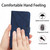 iPhone 17 Pro Stitching Embossed Leather Phone Case - Blue
