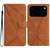 iPhone 17 Pro Stitching Embossed Leather Phone Case - Brown iPhone 17 Pro Stitching Embossed Leather Phone Case - Brown